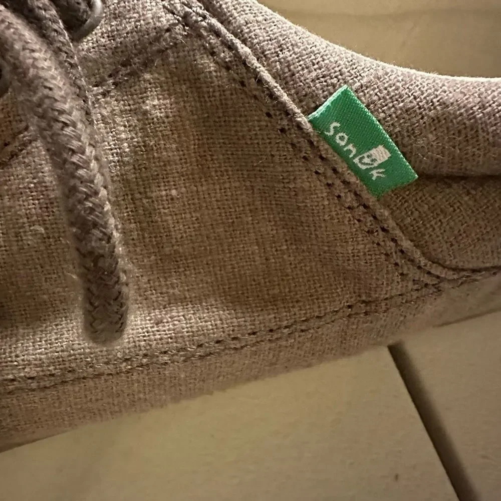 Sanuk tko men’s loafers 14 tan - Picture 4 of 7